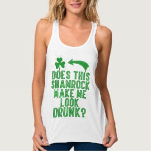Débardeur Humour de shamrock de tapotements de St
