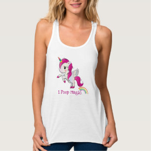 Débardeur I Poop Magic Funny Unicorne Dit