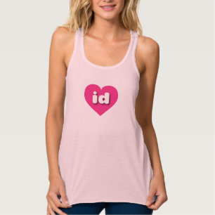 Débardeur Idaho coeur rose chaud - I love id
