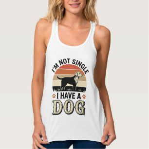 Débardeur Je ne suis pas célibataire, j'ai un chien Design d