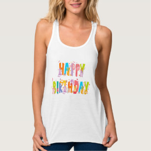 Débardeur Joyeux anniversaire Funny Amoureux des chats Anniv