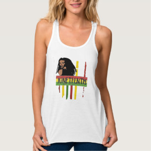 Débardeur Juin Dixième dame du drapeau T-Shirt