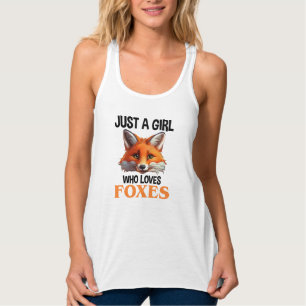 Débardeur Just A Girl Who Loves Foxes