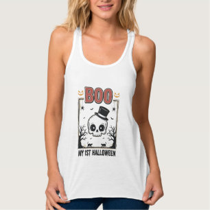 Débardeur Ma chemise de gravure vintage crâne de bébé 1er Ha