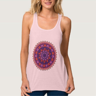 Débardeur Mandala violet et rose