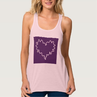 Débardeur mauve du coeur bouclé