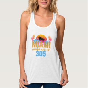 Débardeur Miami tout droit sorti du 305 Vintage Sunset Neon