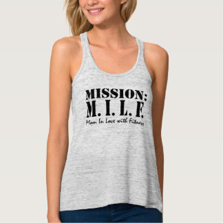 Débardeur Mission M.I.L.F. Maman amoureuse avec Fitness Gym 
