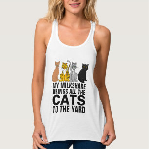 DÉBARDEUR MON MILKSHAKE APPORTE DES CHATS À YARD CAT T-SHIRT