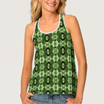 Motif vert géométrique moderne