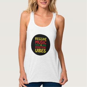 Débardeur Musique reggae avec des paroles positives