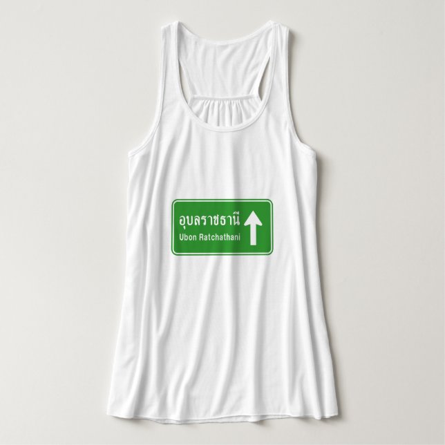 Débardeur Panneau de signalisation routière ⚠ Thaïlande Ubon (Design devant)
