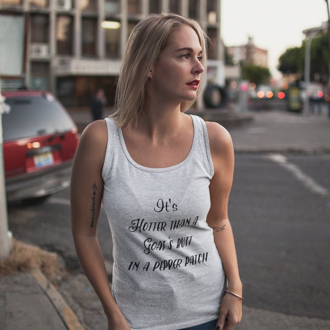 Débardeur Patch de poivron drôle chaud disant (Créateur téléchargé)