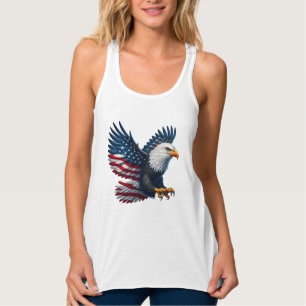 Débardeur patriotique féminine de Racerback