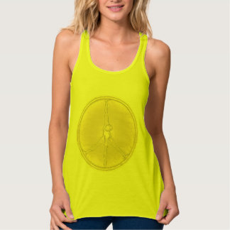 Débardeur Peace Man T-shirt ivoire cercle de monnaie