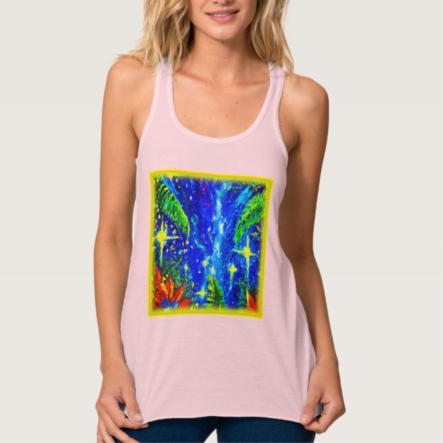 Débardeur Peinture Jungle Stars. Commandez dès maintenant  (Devant)