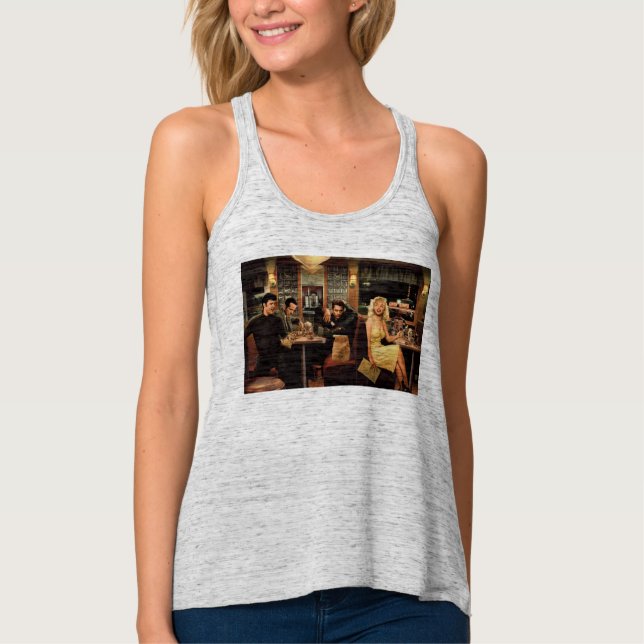 Débardeur Plat bleu (Devant)