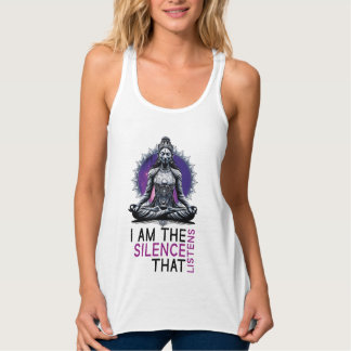 Débardeur Playera de tirantes I Am the Silence That Listens