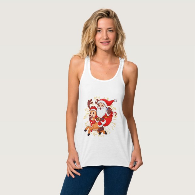 Débardeur **"Playful Santa Claus Design – Fun and Festive Ch (Devant entier)