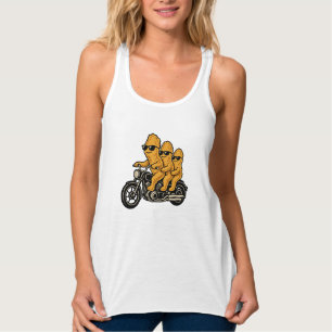 Débardeur Poulets nuggets drôles à moto