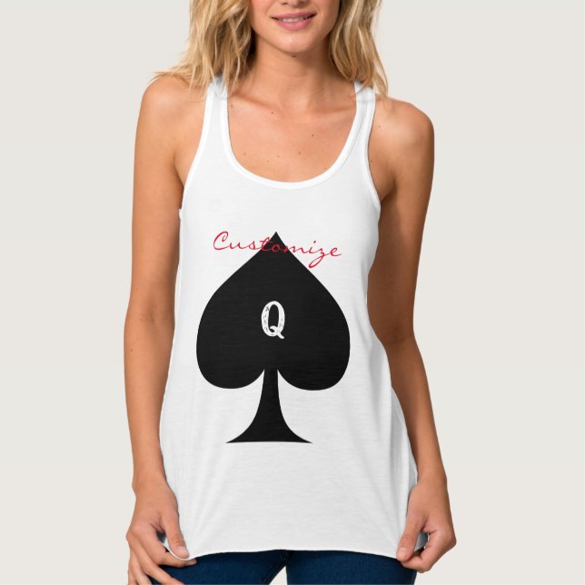 Débardeur Reine noire des pique symbole Thunder_Cove (Devant)