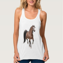 Réservoir Arabe de dames Flowy de cheval de baie