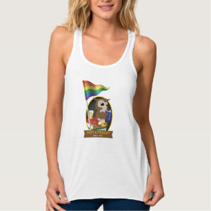 Débardeur Réservoir de Flowy Racerback de drapeau de hibou