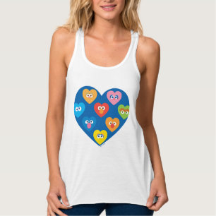 Débardeur Sesame Street Valentine Hearts Motif