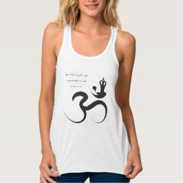 Débardeur Silhouette Zen Simple Yoga & Calligraphie Om/Aum
