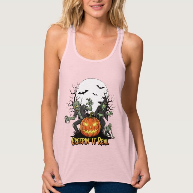 Débardeur Spooktacular Fun Halloween Night Tee (Devant)
