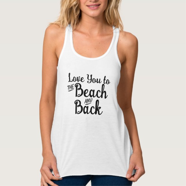 Débardeur Summer Beach Top, Funny Romantique Humour de plage (Devant)