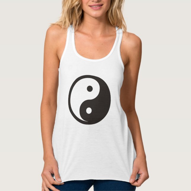 Débardeur Symbole Yin Yang - tatouage solide (Devant)