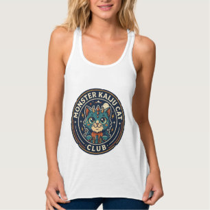 Débardeur T-shirt graphique Monster Kaiju Cat - Art Monster 
