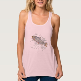 Débardeur T-shirt Poisson rose pour filles et femmes