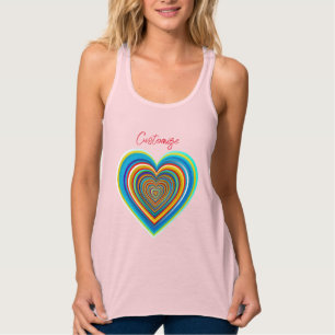 Débardeur T-shirt Valentine Heart Thunder_Cove multicolore