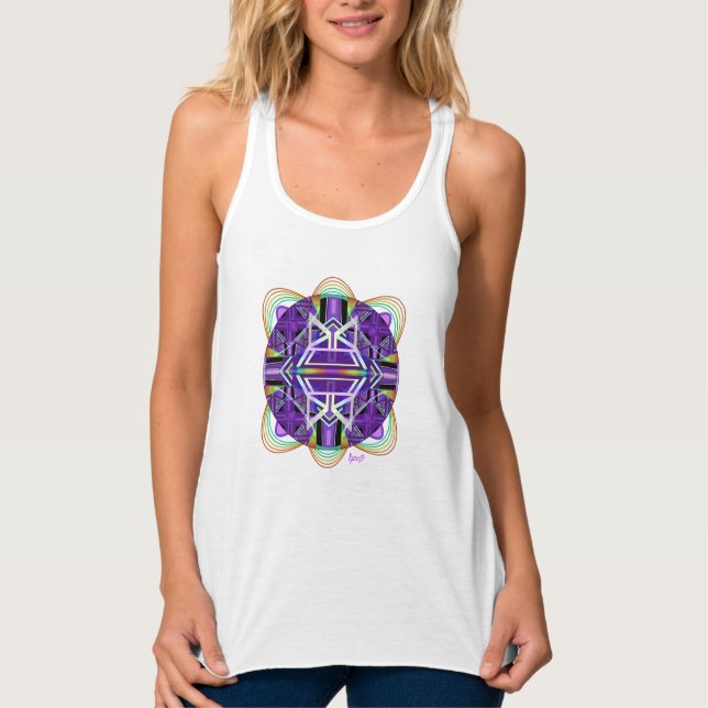 Débardeur T-shirt violet W3 (Devant)