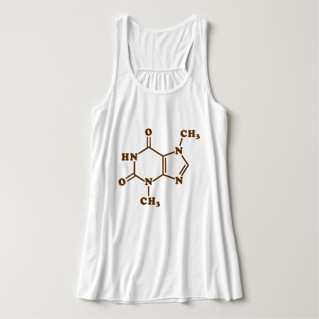 Débardeur Théobromine au chocolat Formule chimique moléculai (Design devant)