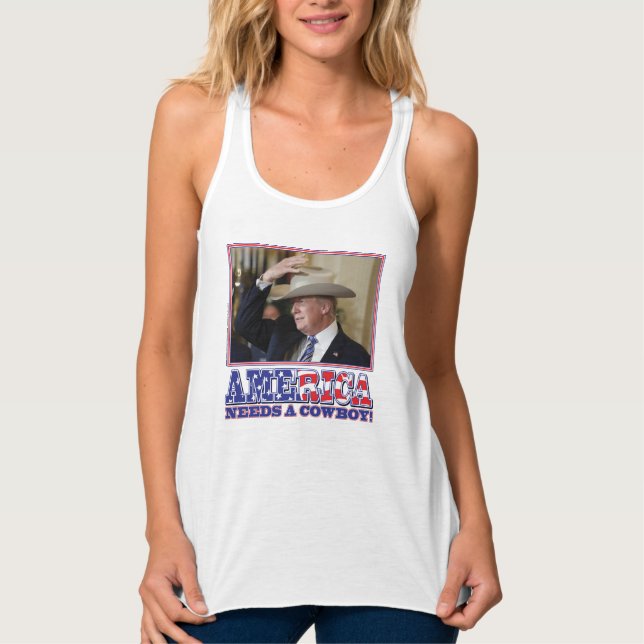 DÉBARDEUR TRUMP-AMÉRIQUE-COWBOY (Devant)