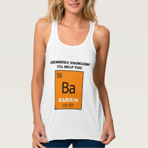Débardeur Tuteur de chimie Pun Baryum