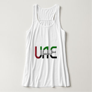 Débardeur UAE United Arab Emirat Flag Colors Typografy