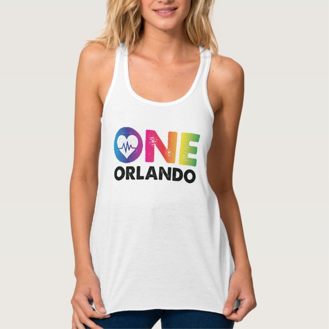 Débardeur Un Orlando un coeur d'arc-en-ciel d'impulsion (Devant)