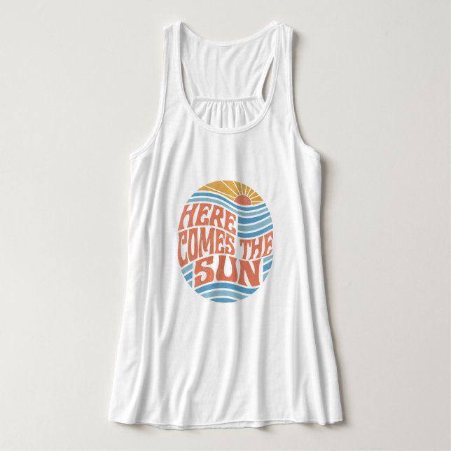 Débardeur Vintage Voici Le Soleil (Design devant)