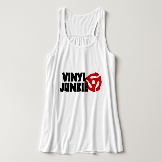 Débardeur Vinyl Junkie (Design devant)