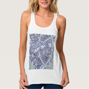 Débardeur William Morris Windrush fleurs florales bleues