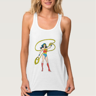 Débardeur Wonder Woman debout avec Lasso