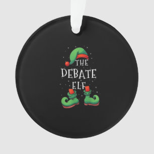 Debatte Elf Funny Matching Familie Weihnachten Paj Ornament