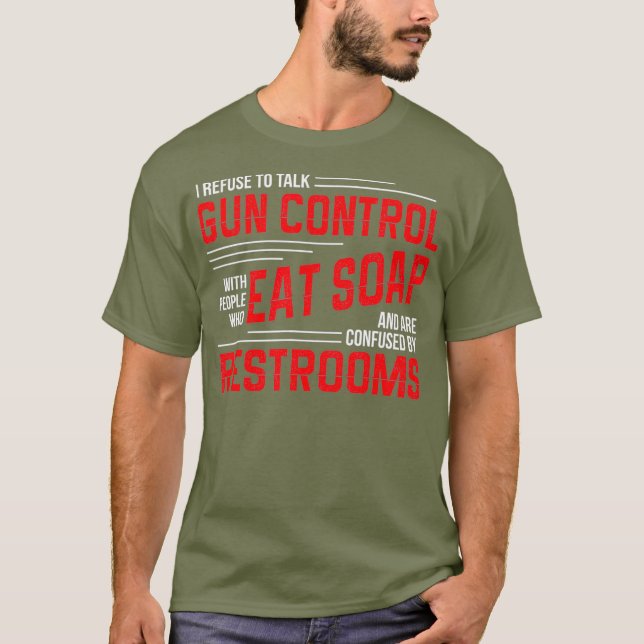 Debatte über die zweite Änderung der Kontrolle Pro T-Shirt (Vorderseite)