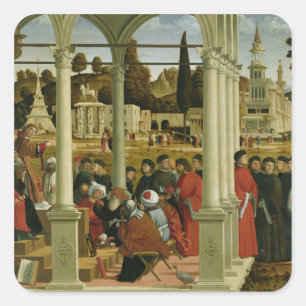 Debatte von St Stephen Quadratischer Aufkleber