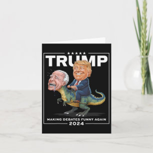 Debatten 2024 Trump Riding Dinosaur F Joe Biden Karte