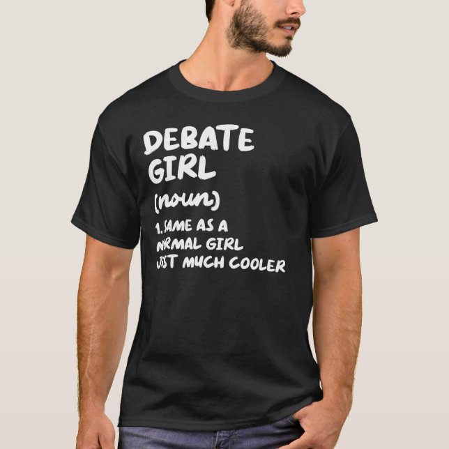 Debatten über das Debattierteam "Girl Definition" T-Shirt (Vorderseite)